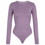 Falke Timeless Cotton Crew String Body - Magnolia Lilas
