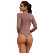 Falke Timeless Cotton Crew String Body - Milkshake Marron