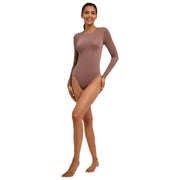 Falke Timeless Cotton Crew String Body - Milkshake Marron