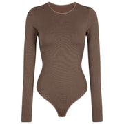 Falke Timeless Cotton Crew String Body - Milkshake Marron