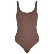 Falke tijdloze katoenen tankshort bodysuit - Milkshake Brown