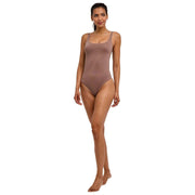 Falke Timeless Cotton Tank String Body - Milkshake Marron