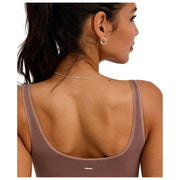 Falke Timeless Cotton Tank String Body - Milkshake Marron