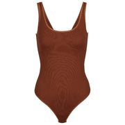 Falke Timeless Cotton Tank String Body - Mink Marron