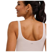Falke Zeitloser Tank-String-Body aus Baumwolle – Perlweiß