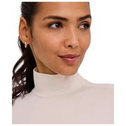 Falke Timeless Cotton Turtle-neck Brief Body - Blanc Perle
