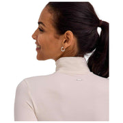 Falke Timeless Cotton Turtle-neck String Body - Blanc Perle