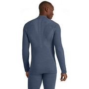 Falke Wool Tech Long Sleeve Zip Shirt - Capitain Blue