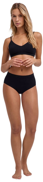 Falke Daily Naadloze Mid Taille Slip - Zwart