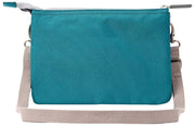 Roka Carnaby XL Recycled Canvas Crossbody Bag - Deep Teal Blue