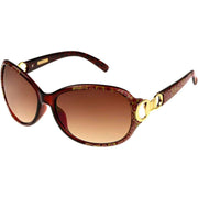 Foster Grant 2.0 Glam Oval Sunglasses - Brown/Gold