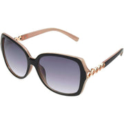Foster Grant Glam Round Square Sunglasses - Milky Pink/Black/Rose Gold
