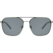 Foster Grant Polarised Rounded Square Sunglasses - Black/Gunmetal Grey