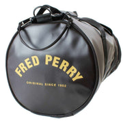 Fred Perry Tonal Classic Barrel Bag - Black/Gold