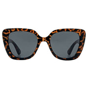 French Connection Glam Cat Eye Sunglasses - Classic Tortoise Shell/Smoke Grey