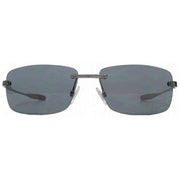 French Connection Rimless Sunglasses - Gunmetal Grey