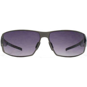 French Connection Sports Wrap Sunglasses - Dark Gunmetal Grey/Purple