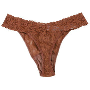 Hanky Panky Signature Lace 5 Pack Original Rise Thongs - Marshmallow/Bliss/Boysenberry/Navy/Macchiato