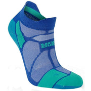 Hilly Marathon Fresh Socklets - Sapphire Blue/Teal Green
