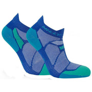 Hilly Marathon Fresh Socklets - Sapphire Blue/Teal Green