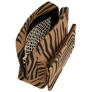 Hindbag Alix Extra Large Toiletry Bag - Cinnamon Zebra Brown