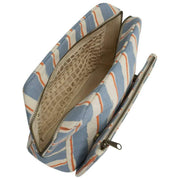 Hindbag Alix Extra Large Toiletry Bag - Orange/Blue Stripes