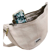 Hindbag Andrea Half Moon Bag - Jute Cream