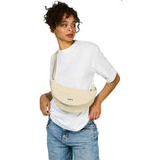 Hindbag Andrea Half Moon Bag - Jute Cream