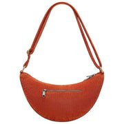 Hindbag Andrea Half Moon Bag – Samt Ziegelorange