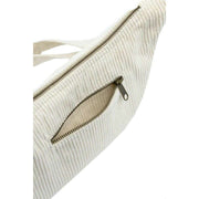 Hindbag Andrea Velvet Half Moon Bag - Cream