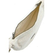 Hindbag Andrea Velvet Half Moon Bag - Cream