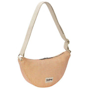 Hindbag Andrea Woven Half Moon Bag - Coral Red