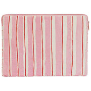 Hindbag Ava Medium 15inch Laptop Case - Red/Pink Stripes