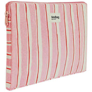 Hindbag Ava Medium 15inch Laptop Case - Red/Pink Stripes