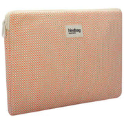 Hindbag Ava Medium Weave 15-Zoll-Laptoptasche – Korallenrosa
