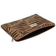Hindbag Ava Small 13inch Laptop Case - Cinnamon Zebra Brown