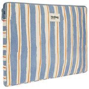 Hindbag Ava Kleine 13-Zoll-Laptoptasche – Orange/Blau gestreift
