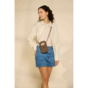Hindbag Bill Phone Bag - Leopard Cinnamon Brown