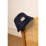 Chapeau Bob Hindbag - Velours Bleu Marine