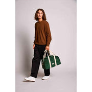 Hindbag Charlie Bowlingtasche – Samt, Kieferngrün