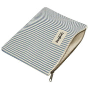 Hindbag Ema Medium Zipped Pouch - Blue Stripes