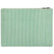 Hindbag Ema Medium Zipped Pouch - Green Stripes
