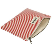 Hindbag Ema Medium Zipped Pouch - Red Stripes