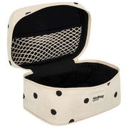 Hindbag Gaspard Vanity Bag - Gebroken witte stip