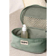 Hindbag Gaspard Vanity Bag - Fluweel Mintgroen