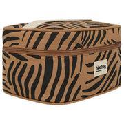 Hindbag Gaspard Vanity Bag - Zebra Cinnamon Brown