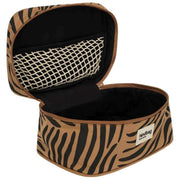 Hindbag Gaspard Vanity Bag - Zebra Cinnamon Brown