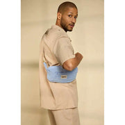 Hindbag Harry Rechteckige Frottee-Gürteltasche – Blaue Wolke