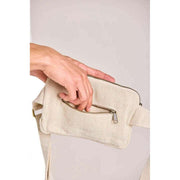 Hindbag Harry Rectangular Bum Bag - Jute Cream