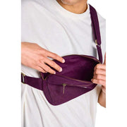 Hindbag Harry Rectangular Bum Bag - Plum Purple